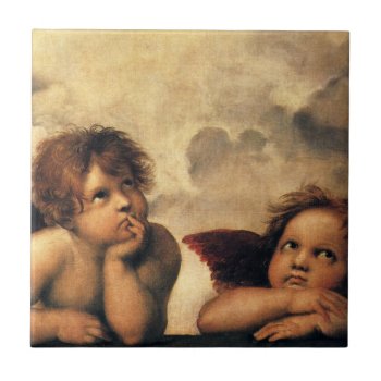 Raphael - Angels 1512 Ceramic Tile by VintageBox at Zazzle