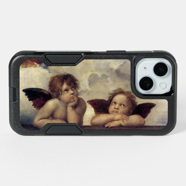 Raphael Angels iPhone 15 Case (Back Horizontal)