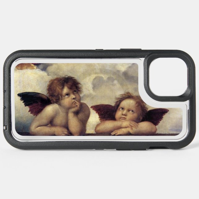 Raphael Angels iPhone 15 Plus Case (Back Horizontal)