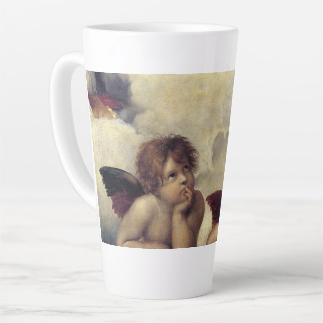Raphael Angels Latte Mug (Left Angle)