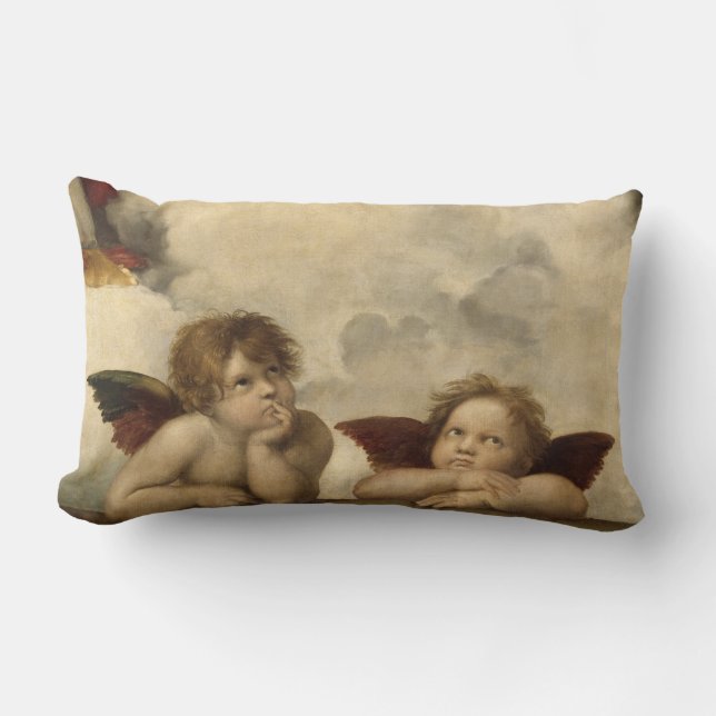 Raphael Angels Lumbar Pillow (Front)