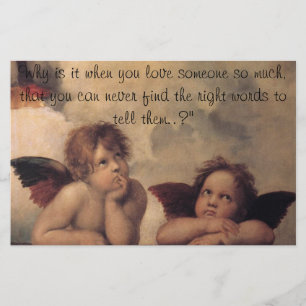 Raphael Angels Stationery