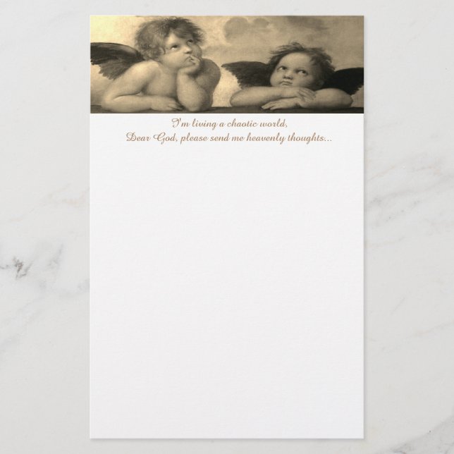 Raphael Angels Stationery (Front)