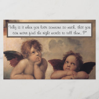 Raphael Angels Stationery