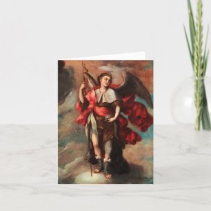 Raphael Archangel by Fray Miguel de Herrera Letterpress Thank You Card