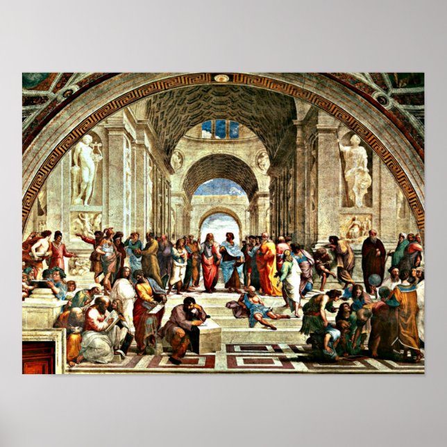 Raphael art - School of Athens - Poster (Front)