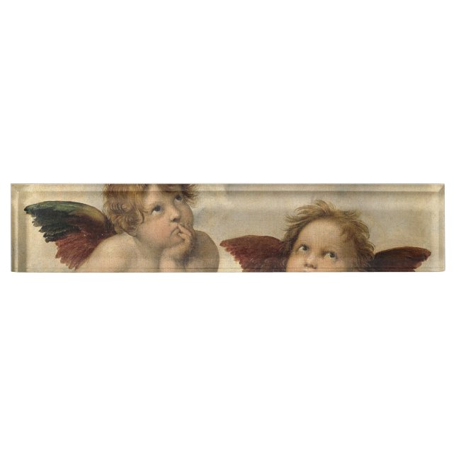 Raphael Cherubs Angels Desk Name Plate (Front)