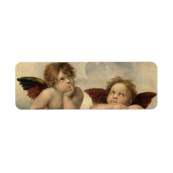 Raphael Cherubs Angels Label by Art_Museum at Zazzle