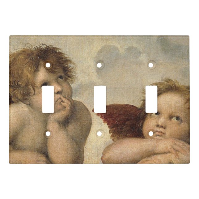 Raphael Cherubs Angels Light Switch Cover (Front)