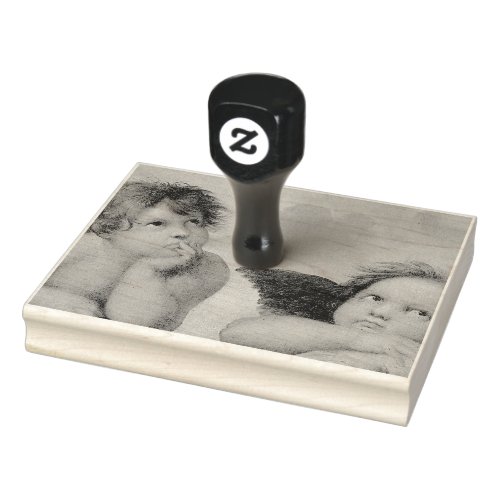 Raphael Cherubs Angels Rubber Stamp