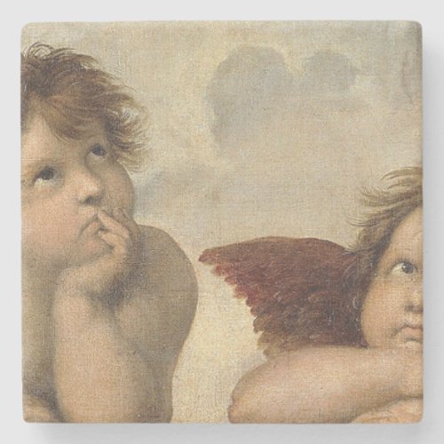Raphael Cherubs Angels Stone Coaster