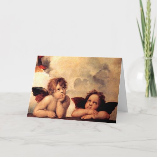 Raphael Cherubs Sistine Madonna Greeting Card