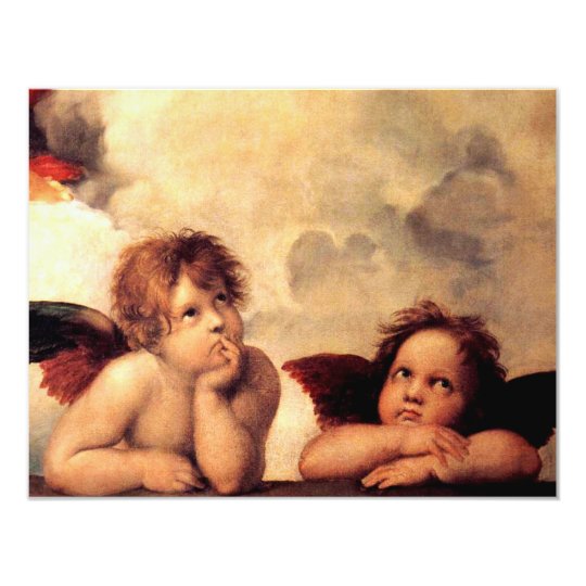 Raphael Cherubs Sistine Madonna Invitations | Zazzle.com