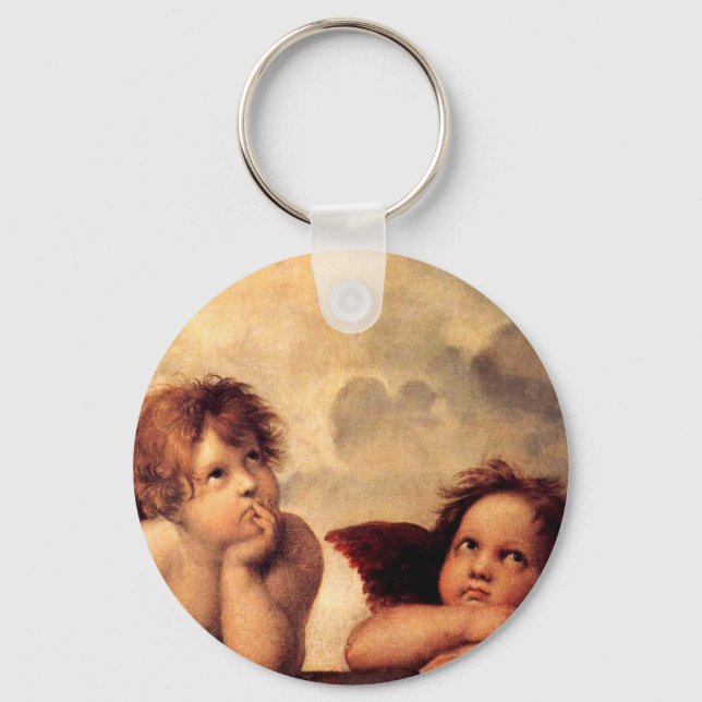 Raphael Cherubs Sistine Madonna Key Chain (Front)