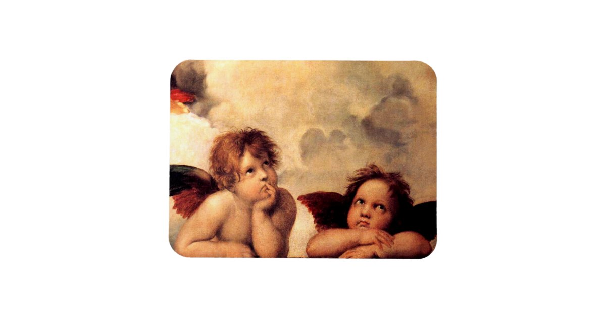 Raphael Cherubs Sistine Madonna Magnet | Zazzle