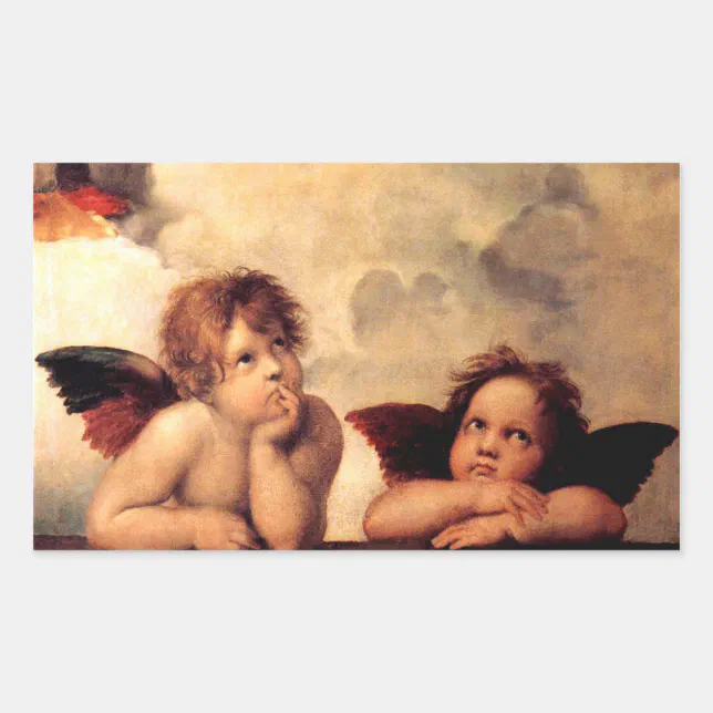 Raphael Cherubs Sistine Madonna Stickers | Zazzle