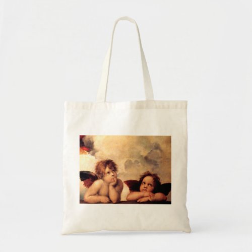 Raphael Cherubs Sistine Madonna Tote Bag