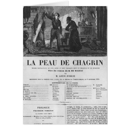 Raphael de Valentin and the shopkeeper Cards (Front)
