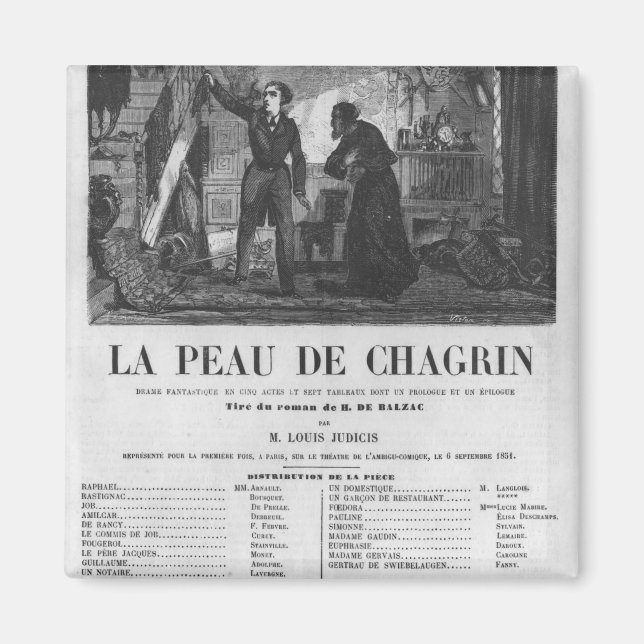 Raphael de Valentin and the shopkeeper Magnet (Front)