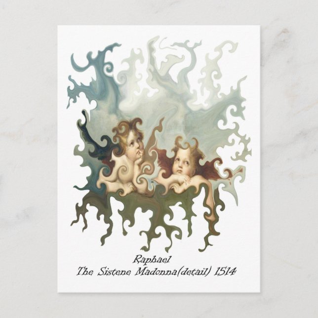 Raphael Detail of the Sistene Madonna Postcard (Front)