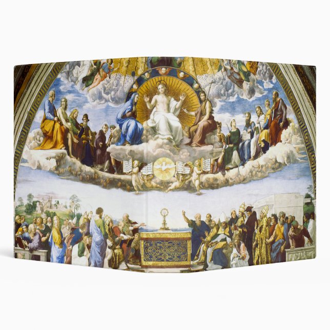 Raphael Disputation of the Holy Sacrament Art 3 Ring Binder (Background)