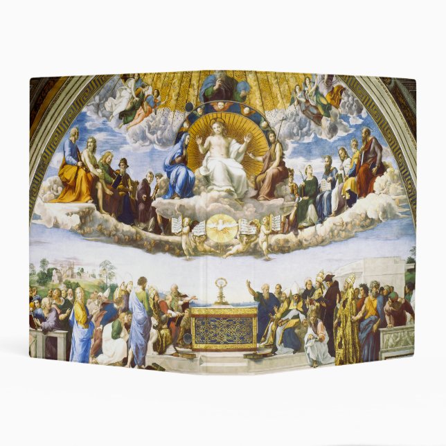 Raphael Disputation of the Holy Sacrament Art Mini Binder (Background)