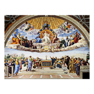 Raphael - Disputation of the Holy Sacrament Poster