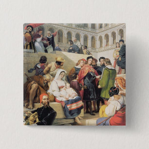 Raphael in the Vatican, 1832 (oil on canvas) Button