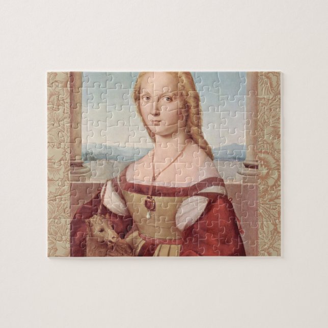 Raphael Lady and the Unicorn Classic fine art Jigsaw Puzzle (Horizontal)