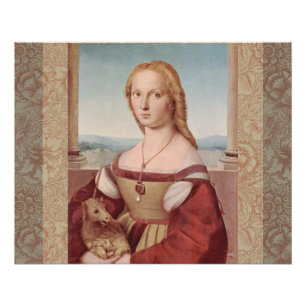 Raphael Lady and the Unicorn Classic fine art Poster