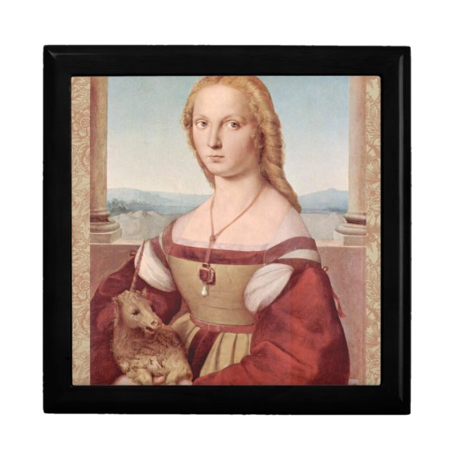 Raphael Lady and Unicorn Classic Keepsake Box (Front)