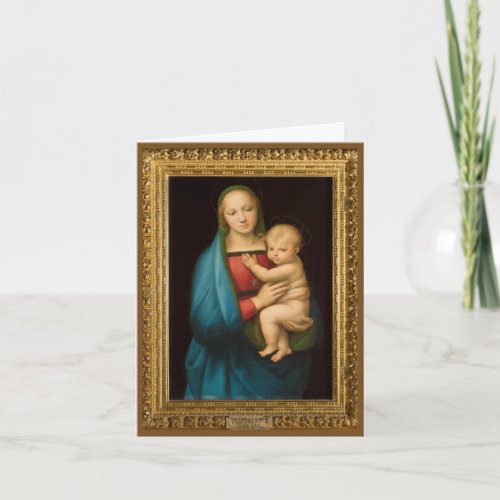 RAPHAEL MADONNA AND CHILD HOLIDAY CARD