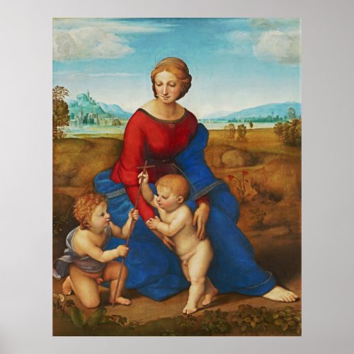 Raphael Madonna in the Meadow Poster
