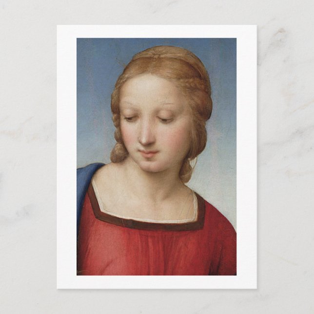Raphael Madonna of the Goldfinch Postcard (Front)