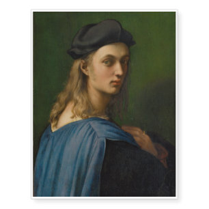 Raphael - Portrait of Bindo Altoviti Temporary Tattoos