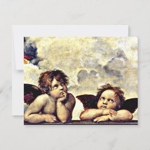 Raphael Putti Detail from the Sistine Madonna Card