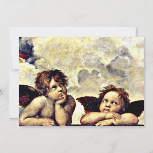Raphael Putti Detail from the Sistine Madonna Card