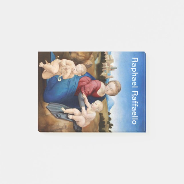 Raphael Raffaello Madonna and Child Infant Saint Post-it Notes (Front)
