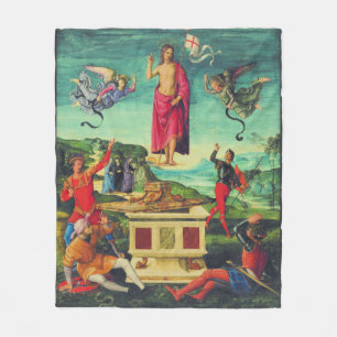 Raphael Resurrection Of Jesus Christ Art Fleece Blanket