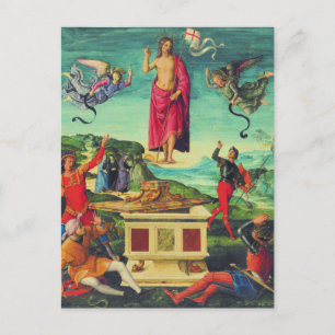 Raphael Resurrection Of Jesus Christ Art Postcard