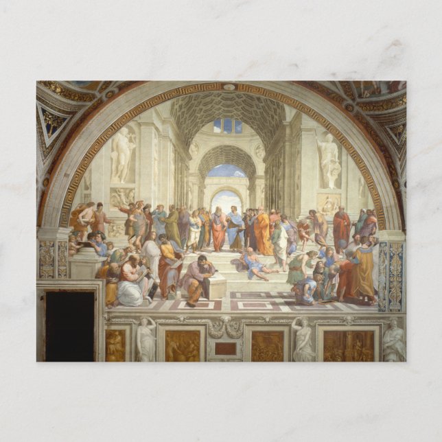 Raphael’s The School of Athens Postcard (Front)