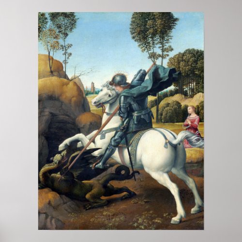 Raphael Saint George and the Dragon Poster
