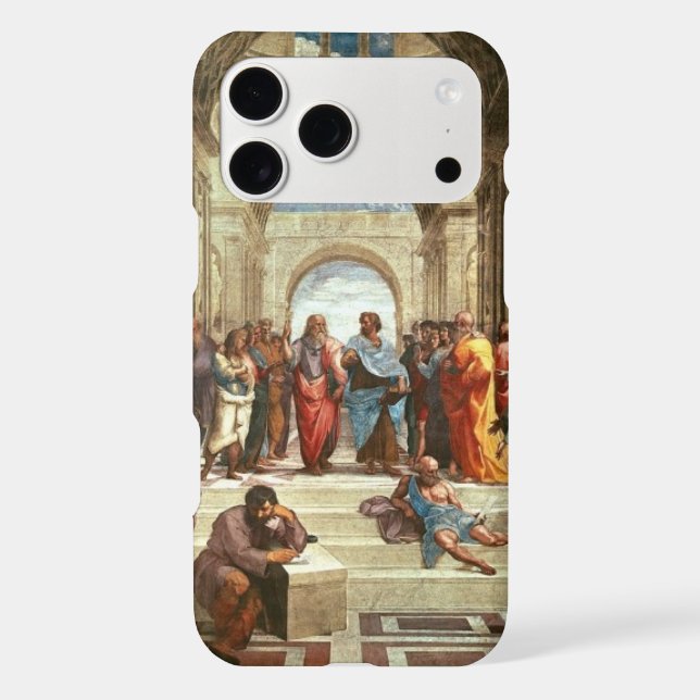Raphael - School of Athens, famous painting iPhone Case (Back)
