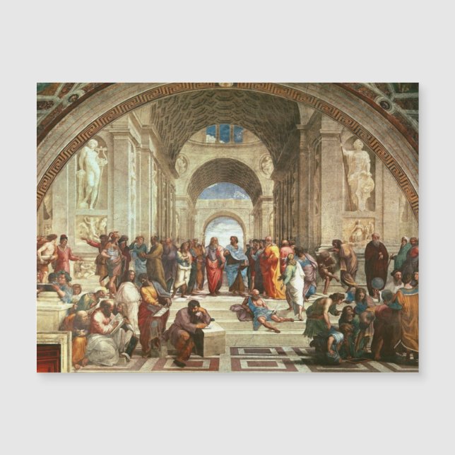 Raphael - School of Athens magnetic card (Front)