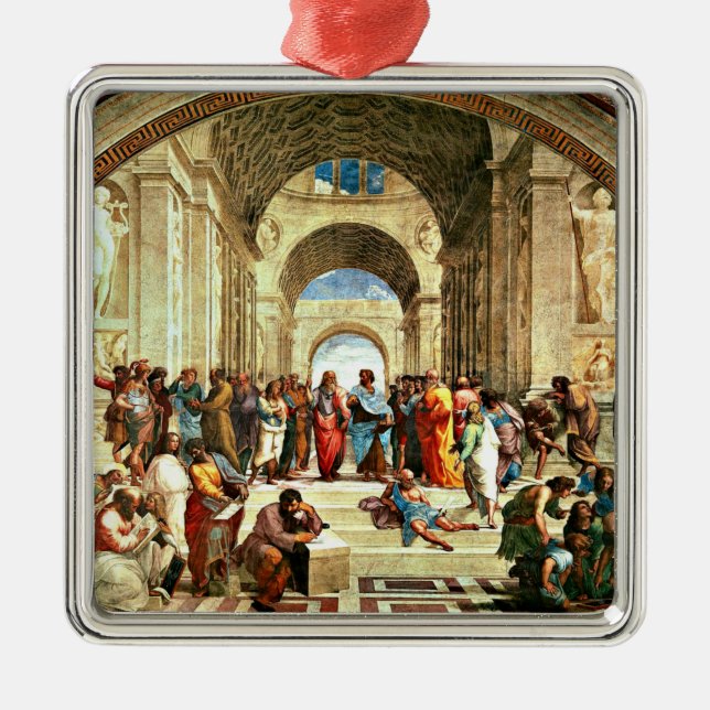 Raphael - School of Athens Metal Ornament (Front)