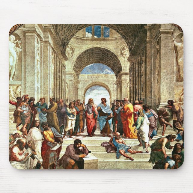 Raphael: School of Athens, Mouse Pad (Front)