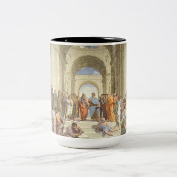 Raphael - School Of Athens Two-tone Coffee Mug by masterpiece_museum at Zazzle