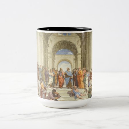 Raphael - School Of Athens Two-tone Coffee Mug