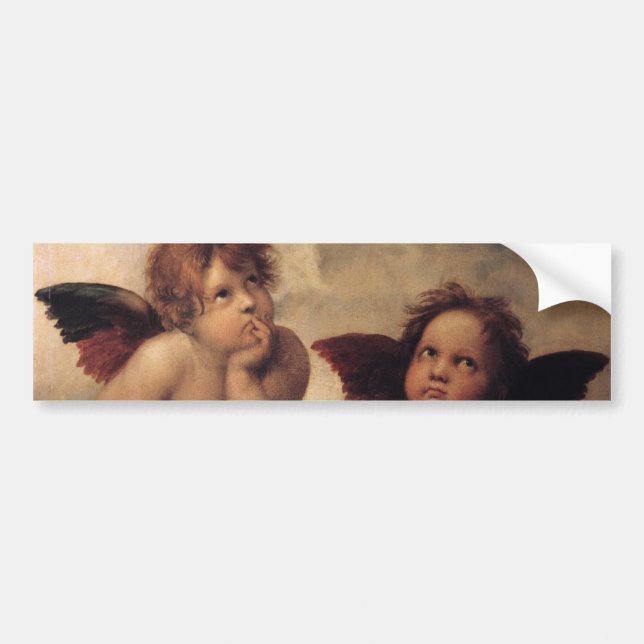 Raphael,Sistine Cherub Bumper Sticker (Front)