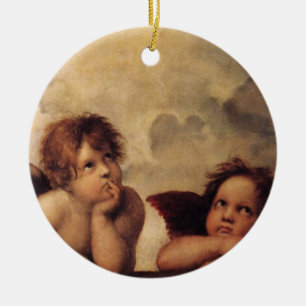 Raphael,Sistine Cherub Ceramic Ornament